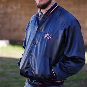 Vintage BudLight bomber jacket